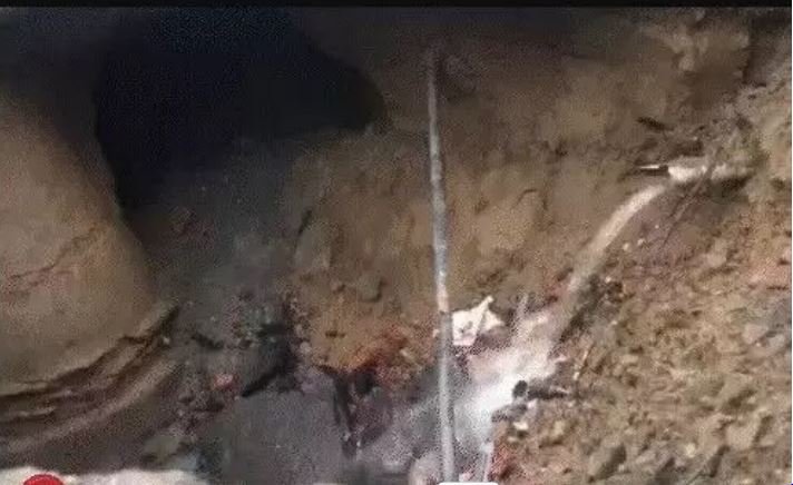 road sank