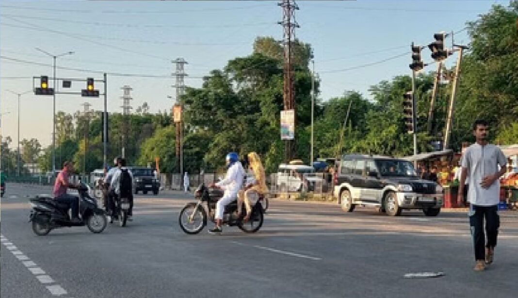 traffic signal lights