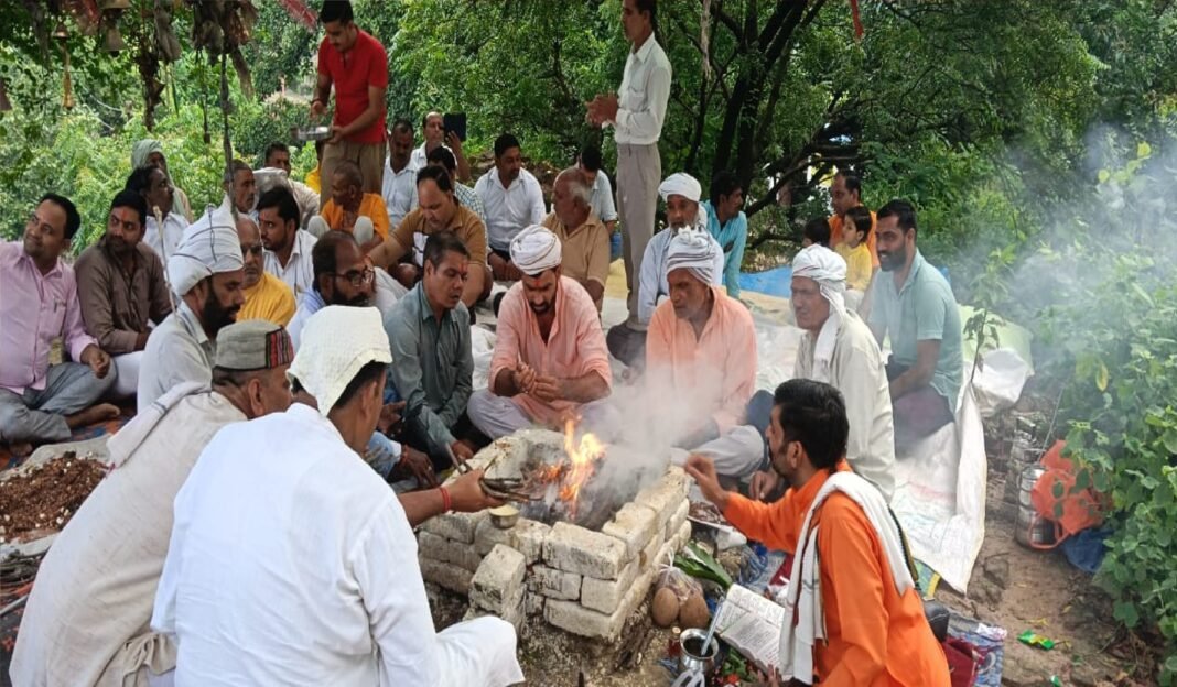 नवमी पर्व पर यज्ञ और पूजा सम्पन्न