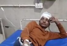 अज्ञात वाहन की टक्कर से बाइक सवार युवक गंभीर रूप से घायल