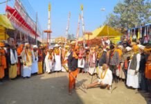 मेला रामनगरिया में शोभायात्राओं का भव्य आयोजन, जूना अखाड़ा की यात्रा में उमड़ा श्रद्धालुओं का सैलाब