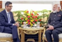 प्रधानमंत्री से मिले सुंदर पिचाई, राजधानी में चल रहे वैश्विक कृत्रिम बुद्धिमत्ता सम्मेलन पर टिकी दुनिया की नजर