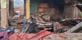 रायबरेली: साहबगंज बाजार में पटाखों के एक गोदाम में भीषण धमाका, बुजुर्ग महिला की मौत, 3 घायल