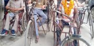 दिव्यांग योजनाओं में धांधली का आरोप, भाजपा दिव्यांग मोर्चा के नेतृत्व में जिला मुख्यालय पर प्रदर्शन