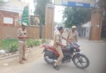 यातायात नियमों पर सख्ती, पुलिसकर्मियों के भी कटे चालान