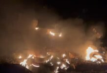 कन्नौज : ट्रैक्टर अनियंत्रित होकर खाई में पलटा