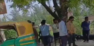 माधौगंज में ऑटो-बाइक टक्कर में दो वर्षीय बच्चे की मौत, दो गंभीर घायल