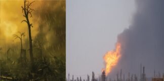 ईरान में तेल डिपो हमलों के बाद ‘काली बारिश’ की खबरें, स्वास्थ्य और पर्यावरण को खतरा