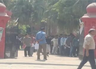 कड़ी सुरक्षा के बीच उपनिरीक्षक भर्ती परीक्षा, पहली पाली शांतिपूर्ण संपन्न