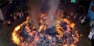 श्रद्धा और उल्लास के साथ हुआ होलिका दहन, गूंजे जयकारे