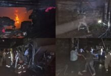 सब्जी मंडी में भीषण अग्निकांड: 50 से अधिक दुकानें जलकर राख, व्यापारियों को लाखों का नुकसान