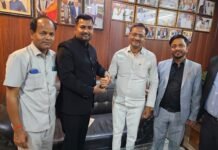 यूथ इंडिया कार्यालय में लाइफवन वैलनेस के एमडी सौरभ गुप्ता का आगमन