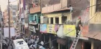 कानपुर: दुकान में शॉर्ट सर्किट से लगी आग, चपेट में आने से दुकानदार की मौत, पांच घायल