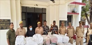 महाराजगंज में भारत-नेपाल सीमा के पास 327 किलो से अधिक नशीले पदार्थों के साथ एक तस्कर गिरफ्तार