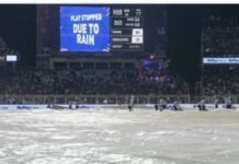 बारिश के कारण KKR-पंजाब मैच रद्द, दोनों टीमों को मिला एक-एक अंक