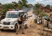 मुठभेड़ में तीन बदमाश गिरफ्तार, दो के पैर में लगी गोली