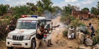 मुठभेड़ में तीन बदमाश गिरफ्तार, दो के पैर में लगी गोली