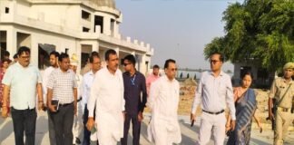 मंत्री ने सर्किट हाउस का निरीक्षण कर समय से पूर्ण कराने के दिए निर्देश,,