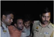 महिला की हत्या कर गहने लूटने वाला अभियुक्त मुठभेड़ में गिरफ्तार
