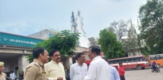 महाराणा प्रताप मूर्ति अनावरण की तैयारियां तेज, कार्यक्रम स्थल का अधिकारियों ने किया निरीक्षण