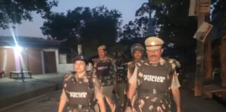 एसपी आरती सिंह के निर्देश पर पुलिस का शक्ति प्रदर्शन, उपद्रवियों में मचा खौफ