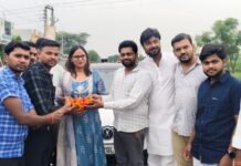 पिता के राज्य मंत्री बनने पर डॉ. कल्पना राजपूत का हुआ जोरदार स्वागत