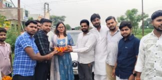 पिता के राज्य मंत्री बनने पर डॉ. कल्पना राजपूत का हुआ जोरदार स्वागत