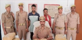 मादक पदार्थ तस्करी पर पुलिस का शिकंजा, 8.50 लाख के गांजे के साथ 2 तस्कर गिरफ्तार