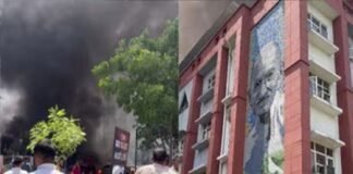 दिल्ली के अशोक नगर थाना में लगी भीषण आग; MLA ने फायर रिस्पॉन्स पर उठाए सवाल, जांच जारी