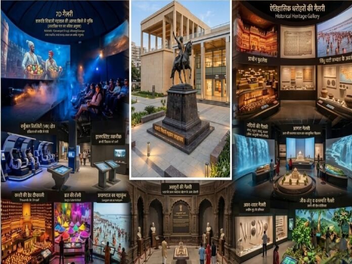 आगरा में निर्माणाधीन छत्रपति शिवाजी महाराज संग्रहालय और गैलरियों का प्रतीकात्मक फोटो