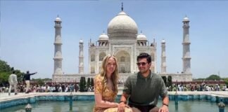 अमेरिकी राष्ट्रपति ट्रंप की बेटी टिफ़नी और उनके पति ने ताजमहल का किया दीदार