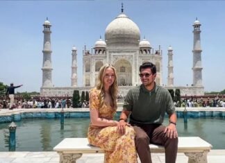 अमेरिकी राष्ट्रपति ट्रंप की बेटी टिफ़नी और उनके पति ने ताजमहल का किया दीदार
