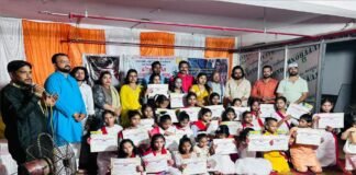 कलार्पण की कार्यशाला विराम, प्रमाण पत्र पाकर फूले नहीं समाए नन्हे कलाकार