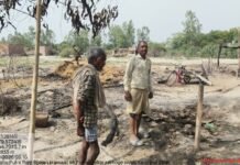 करनपुरघाट में भीषण अग्निकांड, दो परिवारों की गृहस्थी जलकर राख