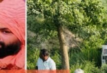 खड़ी कार में पीछे से डंपर ने मारी जोरदार टक्कर, साधु की मौत, एक गंभीर घायल