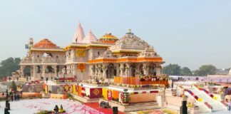 राम मंदिर परिसर में आज होगा ध्वजारोहण, हजारों श्रद्धालुओं के पहुंचने की संभावना