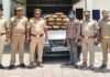 बिहार से वाराणसी ले जाई जा रही 10 लाख का गांजा बरामद, एक शातिर तस्कर गिरफ्तार