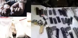 जम्मू-कश्मीर पुलिस ने नशीले पदार्थों, हथियारों और गोला-बारूद के साथ तीन लोगों को किया गिरफ्तार
