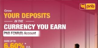 PNB की एफसीएनआर (बी) जमा पर प्रति वर्ष 6.60% तक की आकर्षक ब्याज दरों की पेशकश