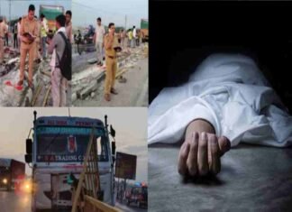 हापुड़ में सड़क हादसा, बस का इंतजार कर रहे लोगों को ट्राला ने रौंदा, मासूम बच्ची समेत 2 की मौत