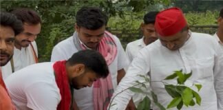 समाजवादी छात्र सभा ने पीडीए वृक्षारोपण अभियान का किया शुभारंभ
