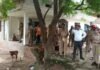 हाईकोर्ट के आदेश के बाद हिनौली चर्च स्कूल परिसर में अवैध कब्जा हटाने की कार्रवाई
