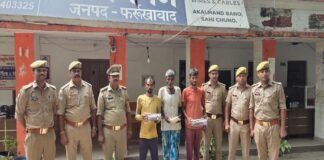 गौवध कांड का खुलासा: तीन आरोपी गिरफ्तार, पिता पकड़ा गया तो बेटा फरार, अवैध तमंचे व घटना में प्रयुक्त हथियार बरामद