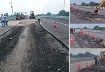 कानपुर-लखनऊ एक्सप्रेसवे पर कदम-कदम पर लापरवाही