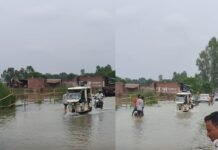 विनाशकारी बाढ़ का कहर: कहीं सामान समेटने की तैयारी, तो कहीं अपने ही आशियाने पर चल रहे हथौड़े