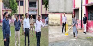 बच्चों के साथ क्रिकेट खेलकर डीएम ने जीता दिल, विद्यालय की व्यवस्थाओं को बेहतर बनाने के दिए निर्देश