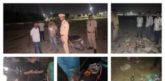 ठाकुरगंज में सार्वजनिक स्थान पर शराब पीने वालों पर पुलिस की कार्रवाई, 13 लोगो का किया चालान