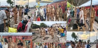 रेलवे स्टेशन पर चला सघन चेकिंग अभियान, संदिग्ध व्यक्तियों और वस्तुओं की हुई जांच