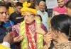 श्री ठाकुर बांके बिहारी धाम पहुंचीं गृह मंत्री अमित शाह की धर्मपत्नी, पूजा-अर्चना कर किए दर्शन