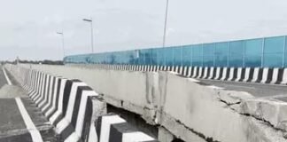 उद्घाटन से पहले ही धंसा राम वनगमन पथ, 500 मीटर में 118 जगह दरारें